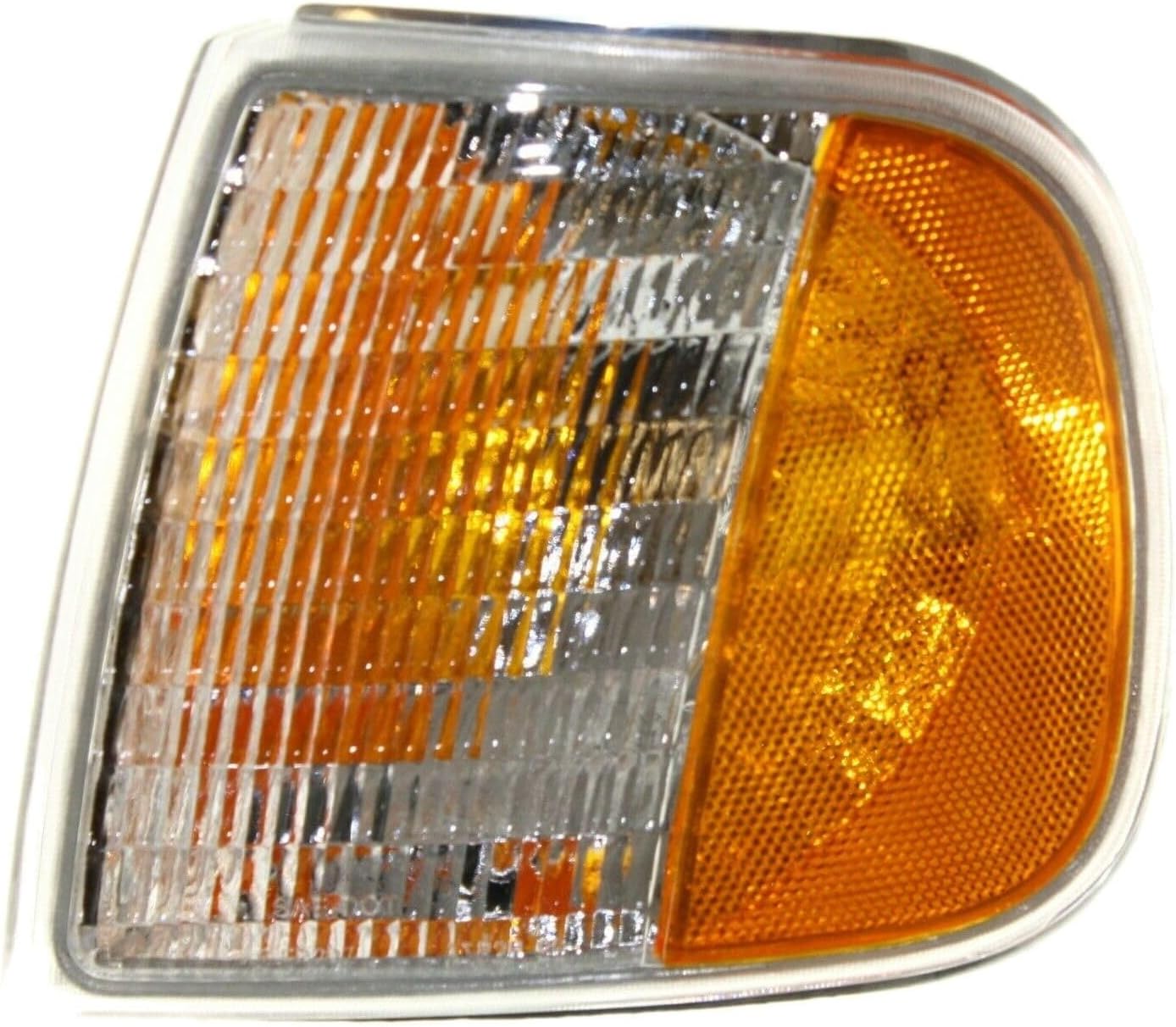Signal Light Assembly Driver Side Plastic Clear & Amber Lens Lamp Corner Incandescent for Ford for F250 1997 without Bulbs Left FO2520132 12817505