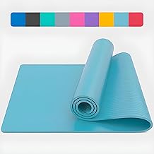 Eastern Blue 10mm Thick Yoga Mat - Premium Cushioned Non-Slip Exercise Mat