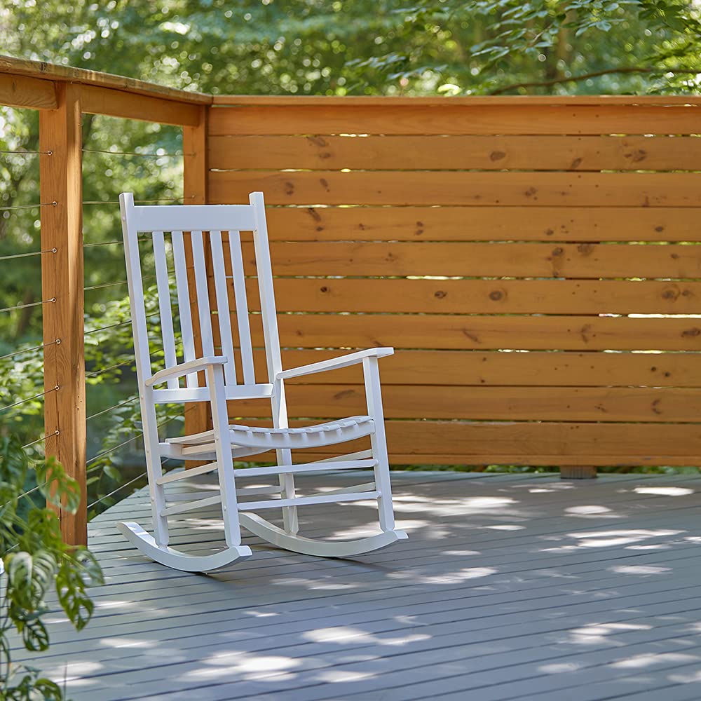 Shine Company Inc. 4332WT Vermont Porch Rocker, White