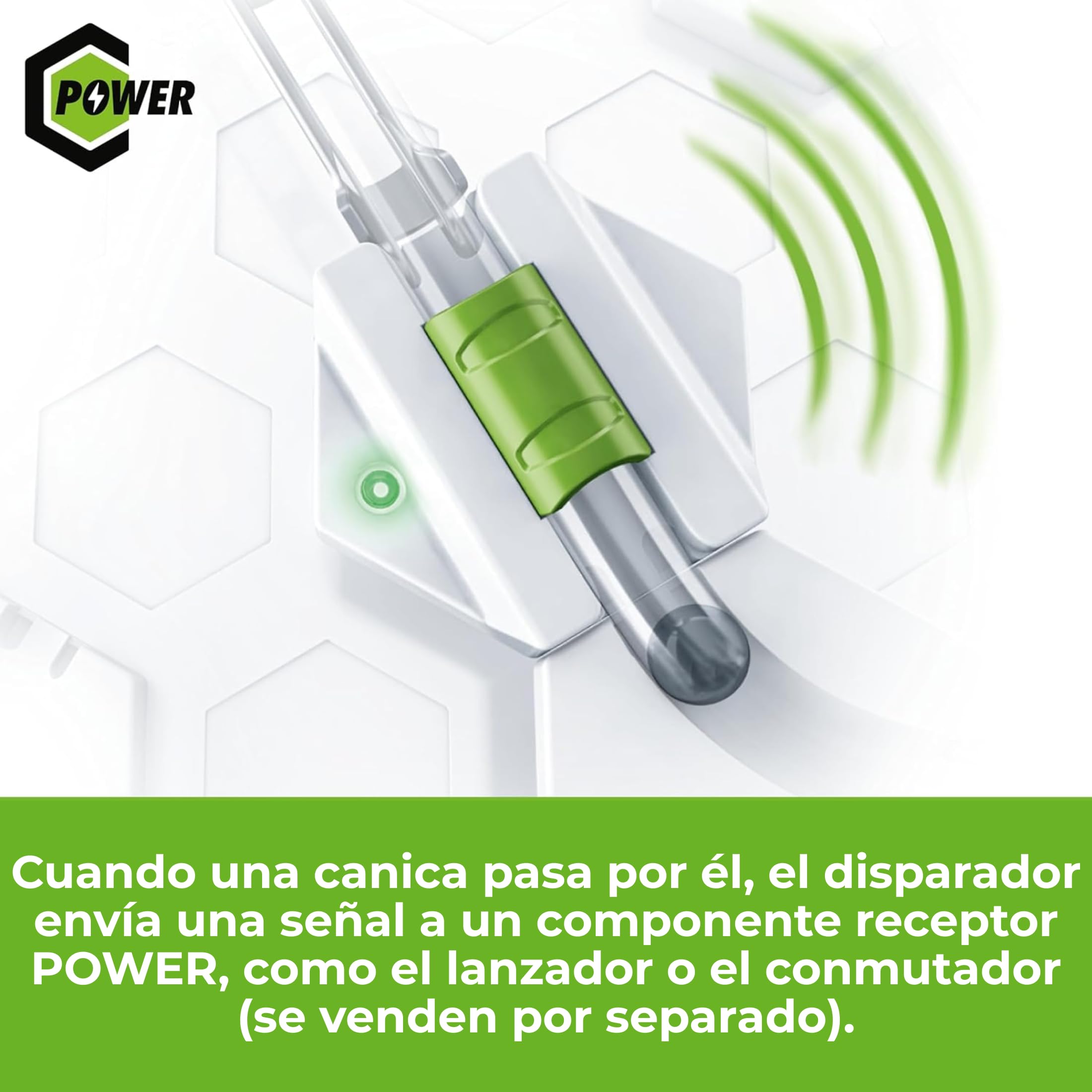 Ravensburger - Gravitrax Power Trigger | Circuito Canicas con 1 Pieza | Rompecabezas Niños con Canicas | Juegos para Niños De 8 Años | Juegos Mesa Compatibles con Todos Los Gravitrax