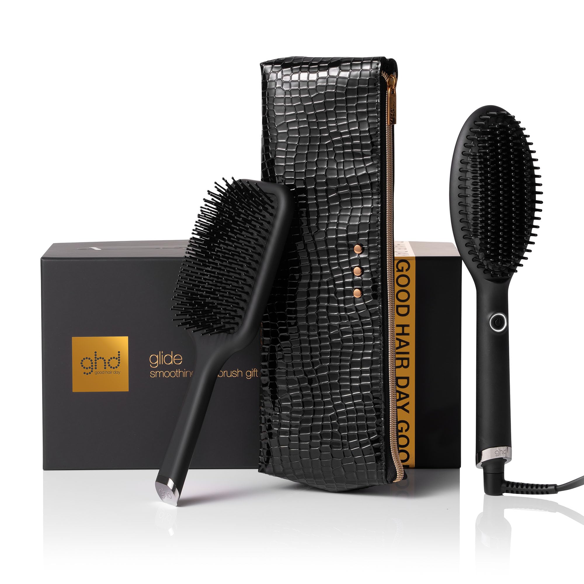 ghd Glide Çantalı, Taraklı Hediye Seti Siyah