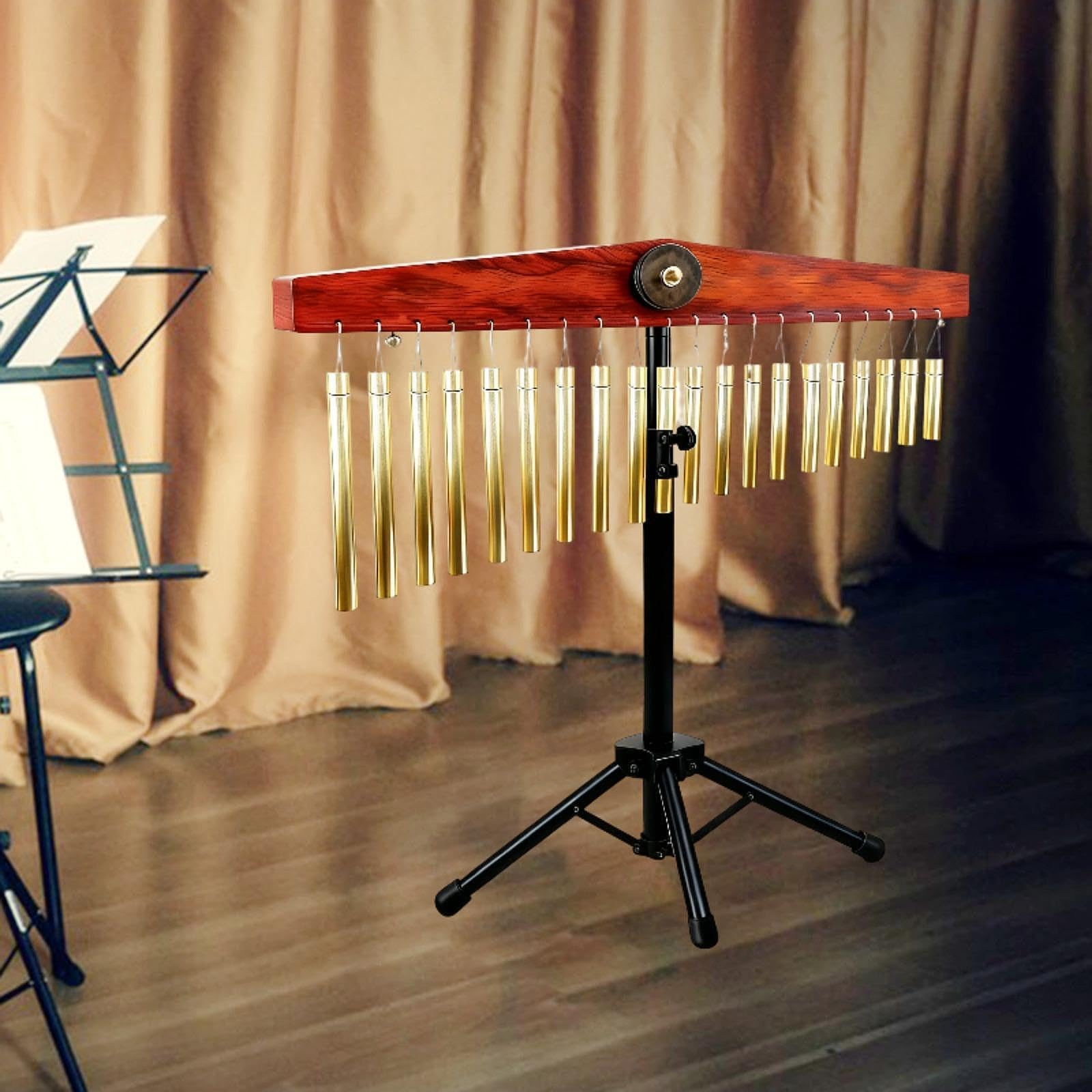 Bar Chime Musikinstrument mit Verstellbarem Ständer, Einreihig