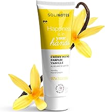 Solinotes Crème Mains Vanille - Soin Nourrissant Reparateur et Intense pour les Mains Abimées et Sèches | Beurre de Karité Bio | 97,8% Ingrédients d’Origine Naturelle - 30 ml