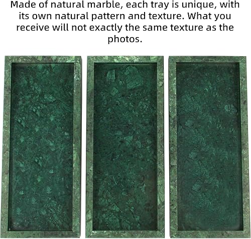 Miniatura 4 de HESHIBI Bandeja decorativa pequeña de piedra natural de lujo, dispensador de jabón, perfume, cocina, inodoro, tanque de inodoro, bandeja para