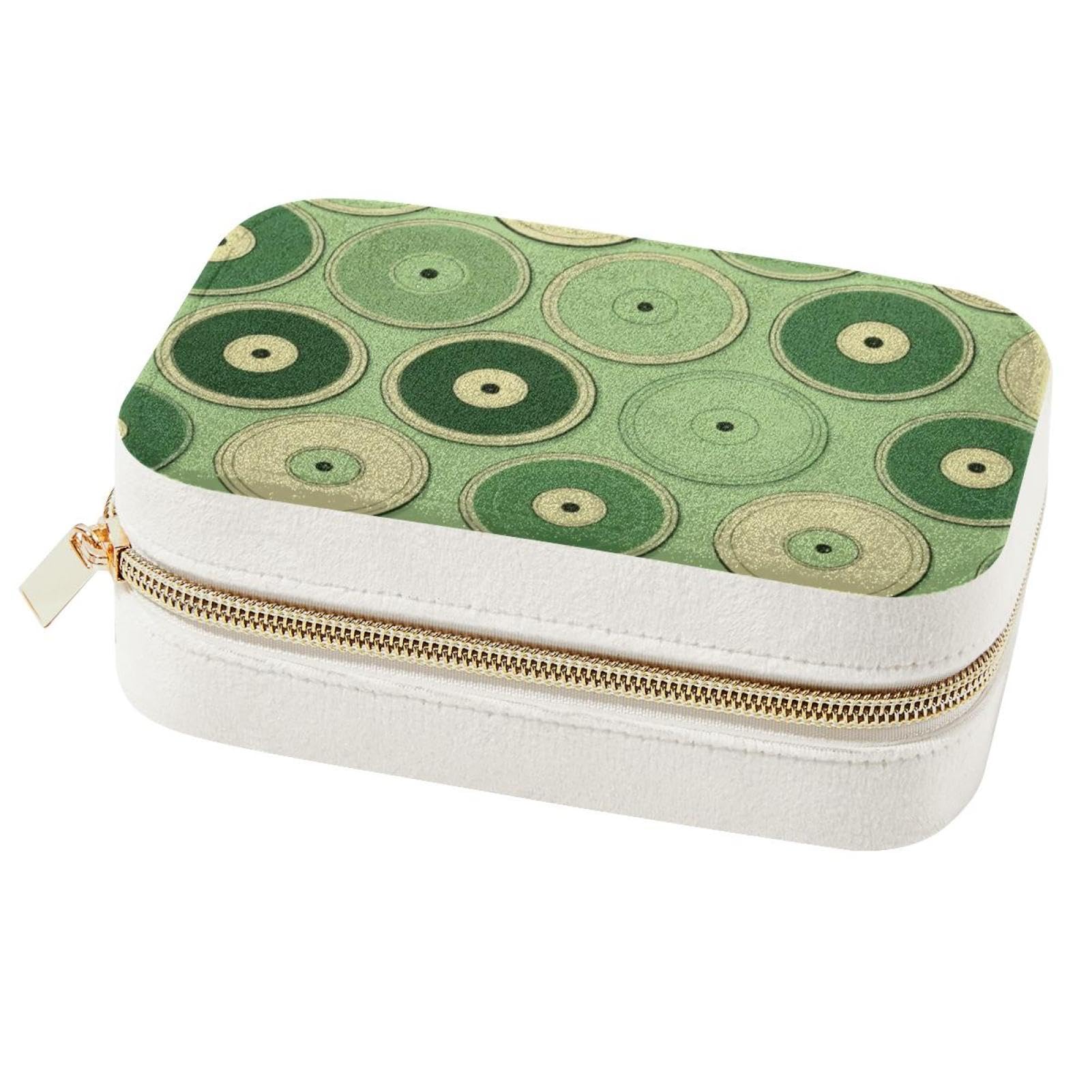 Boîte à bijoux élégante à motif vert : l'idée cadeau parfaite pour les bagues