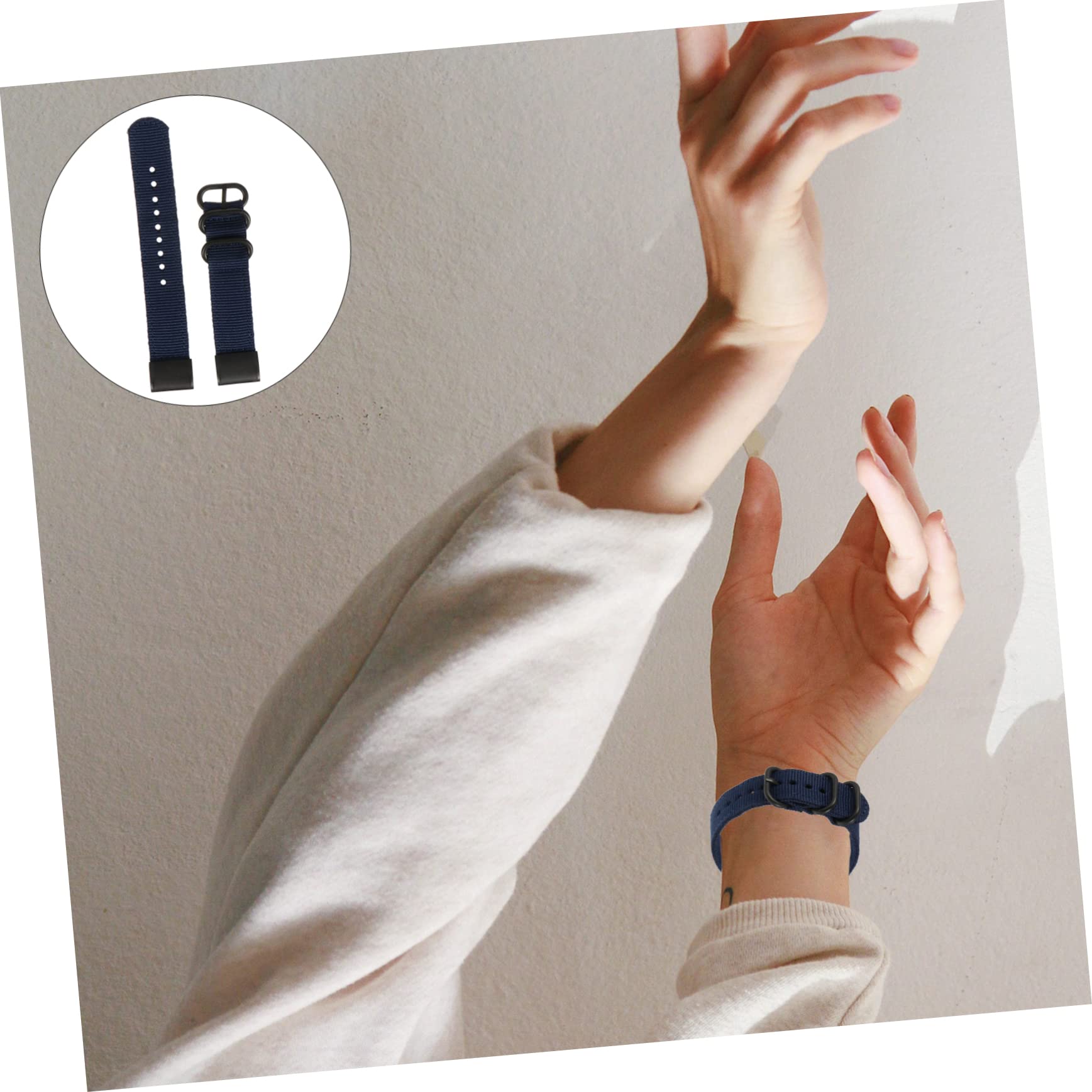 HOMSFOU Correa De Nailon Relojes De Pulsera Para Hombres Relojes De Ejercicio Para Hombres Relojes Deportivos Para Banda Para Reloj Correa De Reloj Inteligente Para