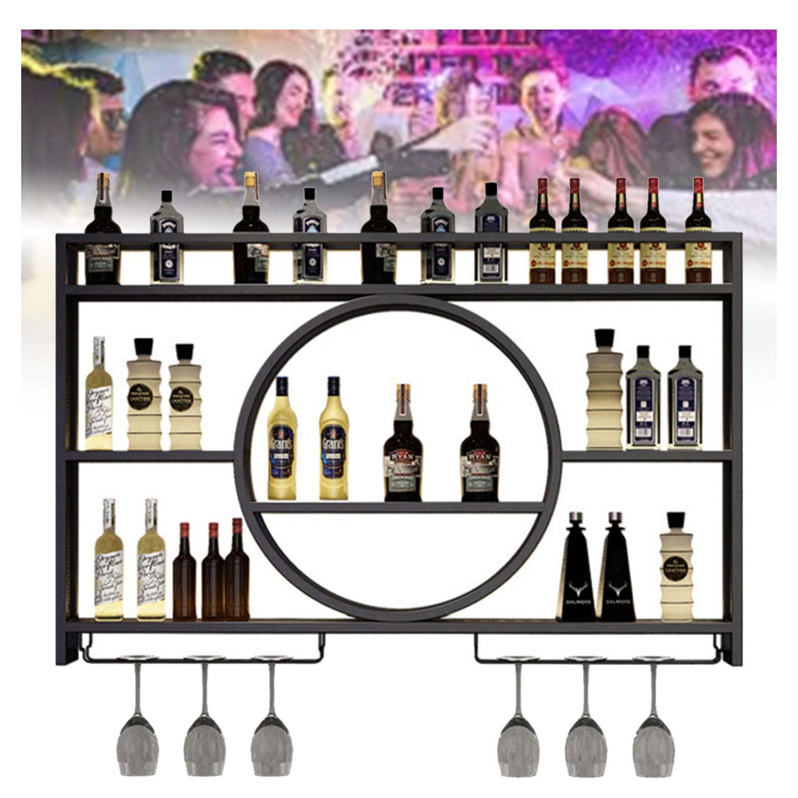 Étagère à bouteilles de vin gain de place pour désencombrer la cuisine