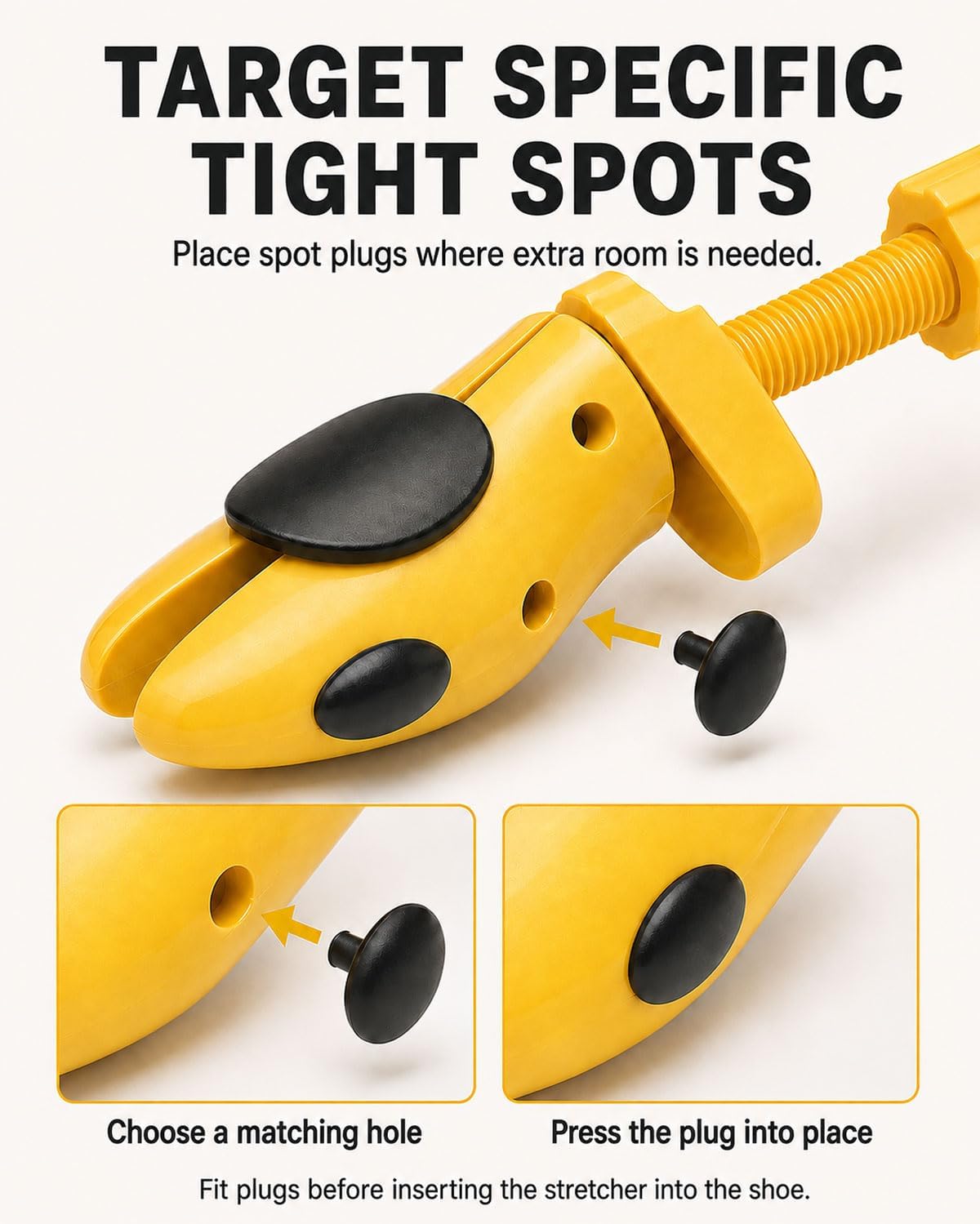 Valentoria Shoe Stretcher for Kids fit for 3-12 Years for Children Boys Girls Wide Feet 4-Way Adjustable