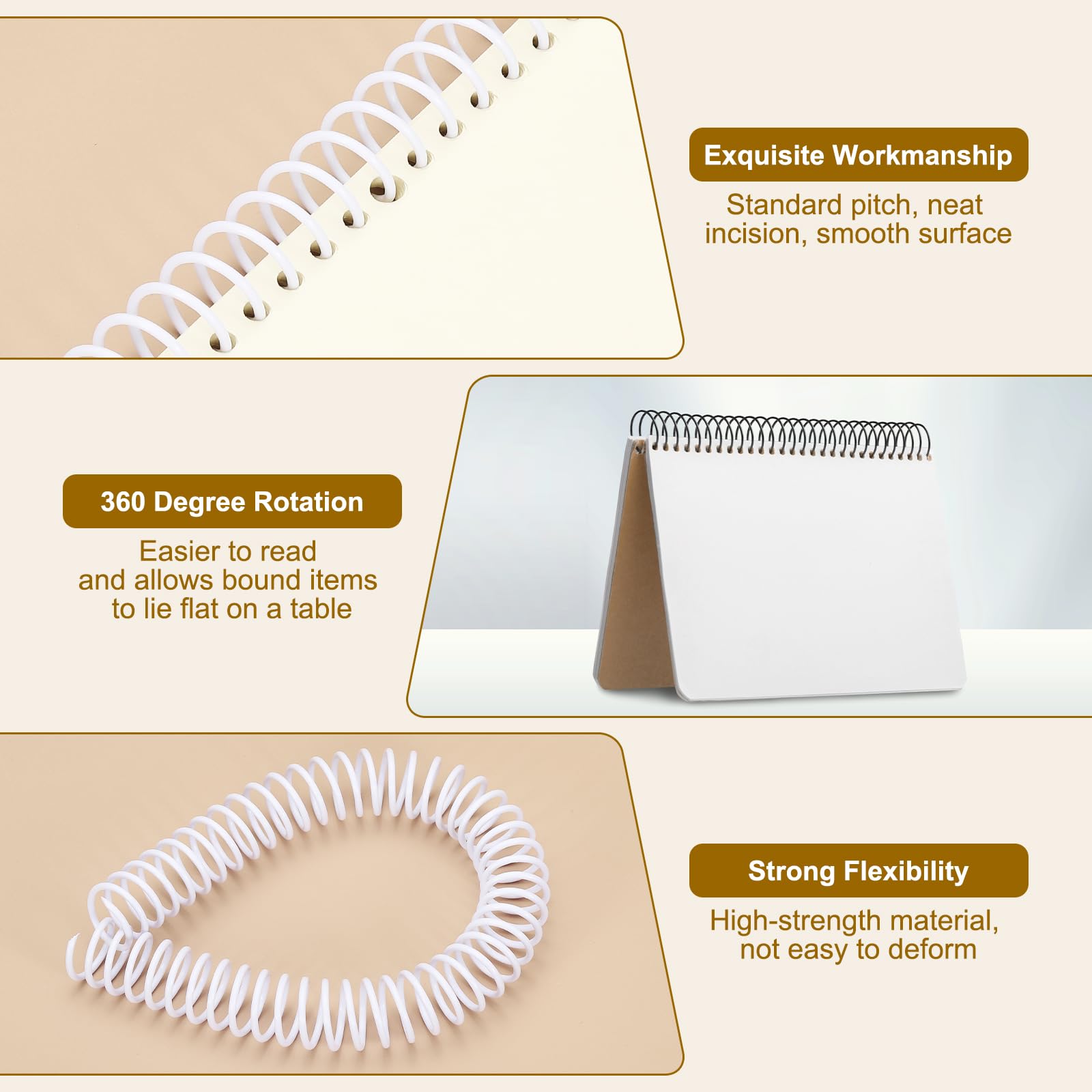 PATIKIL 20 Pack Plastic Spiral Binding Coils - Image 3