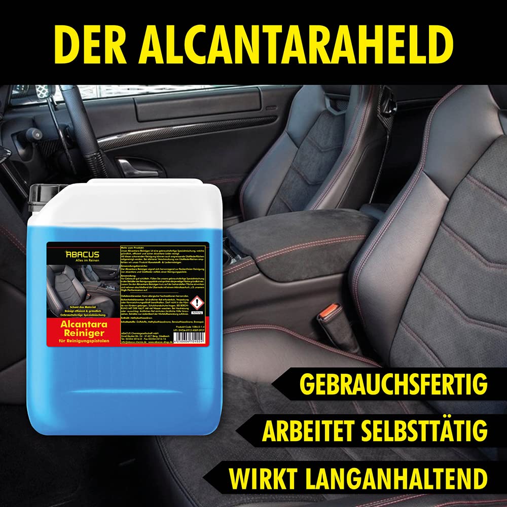 ABACUS® Tornador Reiniger Set, Polsterreiniger, Textilreiniger, Kunststoffreiniger, Lederreiniger, Alcantara-Reiniger, Reinigungsmittel – Tornador Reiniger 3er Set, 3X 5 Liter (7361)
