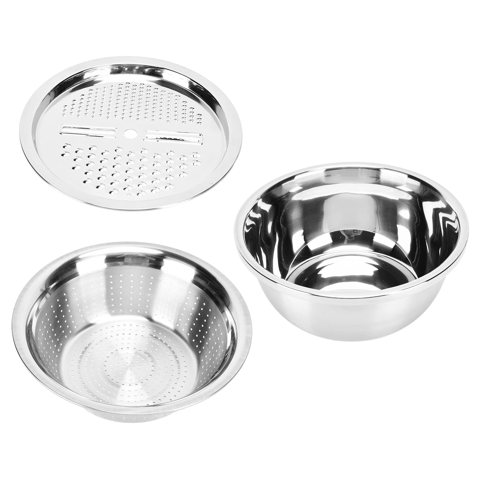 Conjunto de peneira de cozinha 3 em 1 - peneira de aço inoxidável 304, placa de corte,