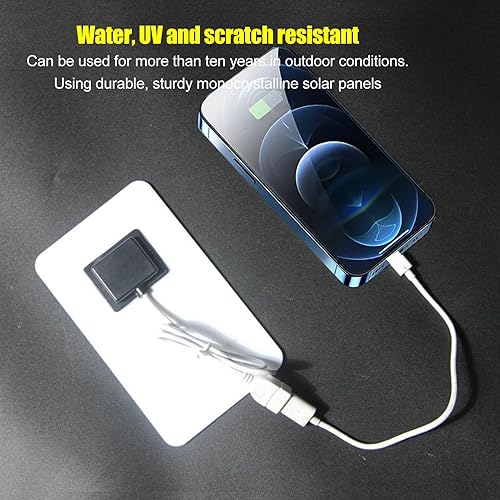 Miniatura 3 de Kadimendium Panel solar, excelente tasa de conversión impermeable Panel solar Banco de energía resistente larga vida útil fuerte para senderismo