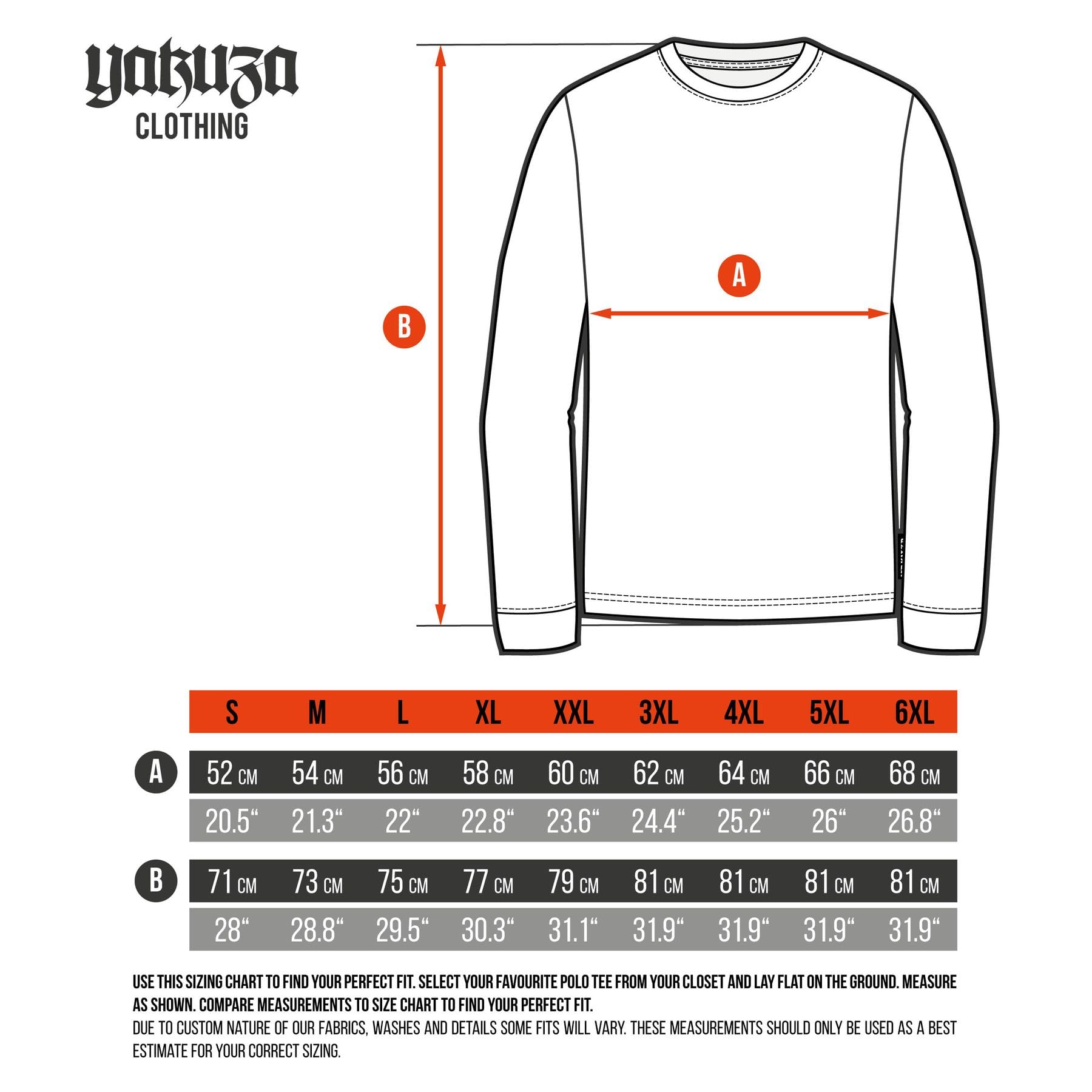 Yakuza Herren Pray Langarm T-Shirt