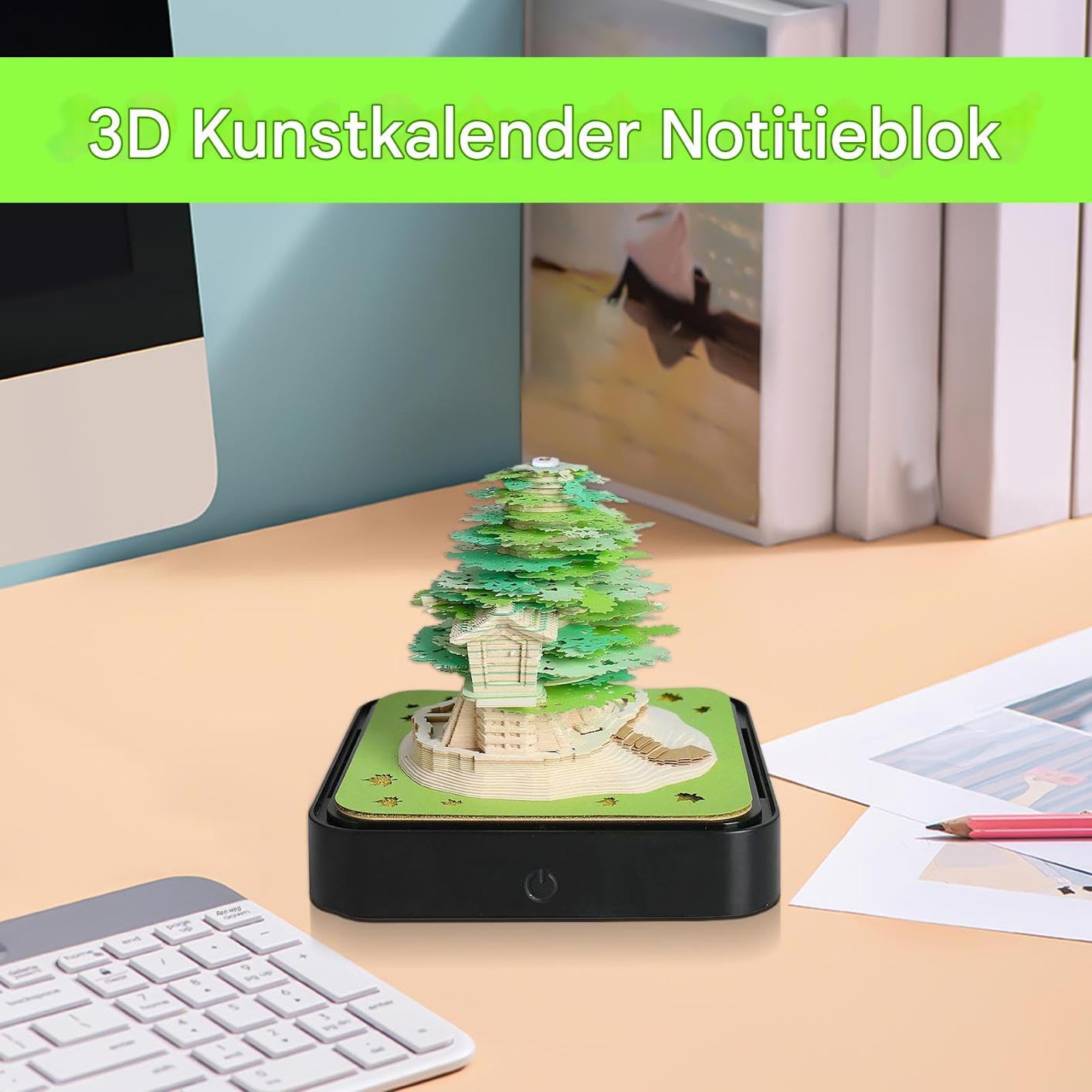 Calendario 3D 2026 a Strappo Divertente Estetico