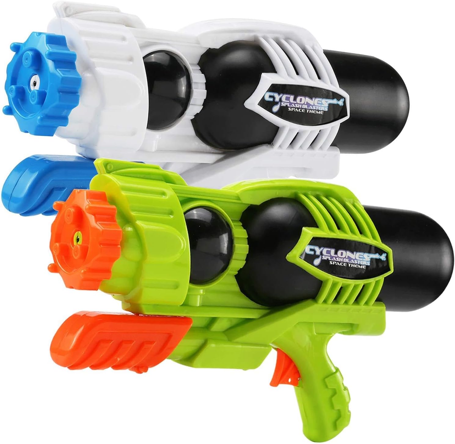 2 Pack Super Water Gun(No Leaking), Shoot Up to 40 Ft, High Capacity Water Soaker Blaster Squirt Toy for Swimming Pool Party Sand Beach Game Outdoor Summer Fight Activity for Child Kid boy and Girl