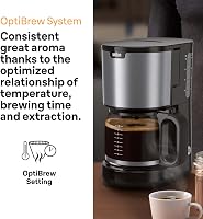 Braun PurShine KF 1500 BK Filteres Kávéfőző 10 Csésze Kapacitás OptiBrew Rendszer 2