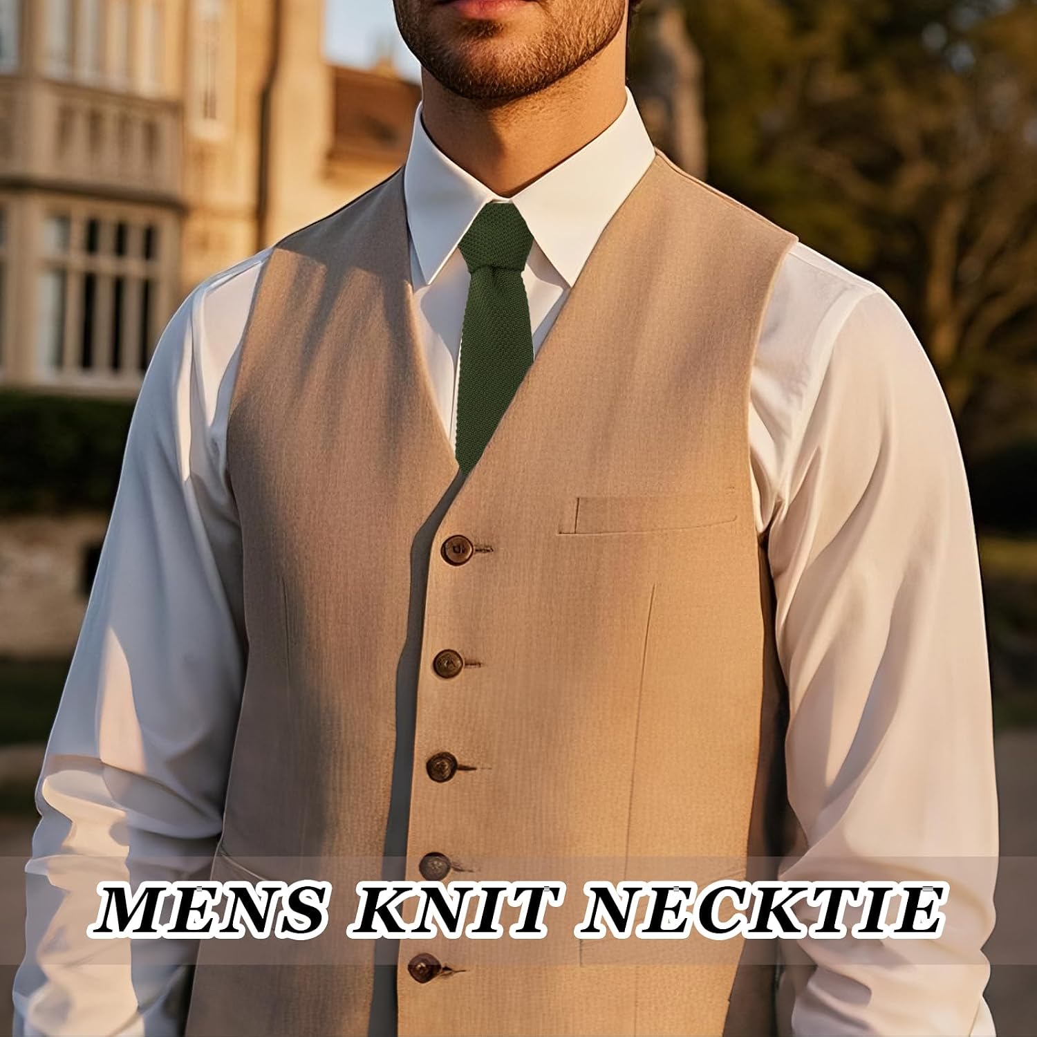 Knit Ties for Men, Solid Color Men's Ties Skinny Mens Neckties for Formal Business Meeting Daily Wedding Party