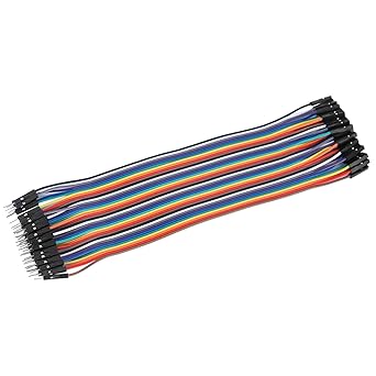 Strong Corrosion Resistance Safe Jump Wire Male to Female, 2.54mm Jump Wire, Long Service Life for Instruments or Computers