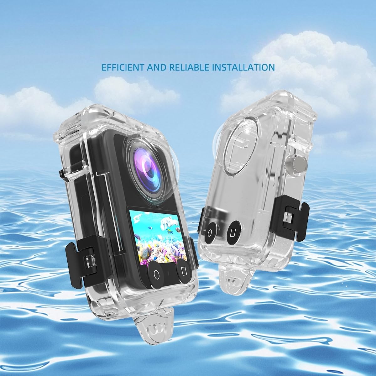 Do DJI Osmo 360, wodoodporna obudowa HD odporna na uderzenia i zarysowania obudowa do nurkowania, kamera sportowa Osmo 360 podwodna powłoka ochronna (40 metrów)