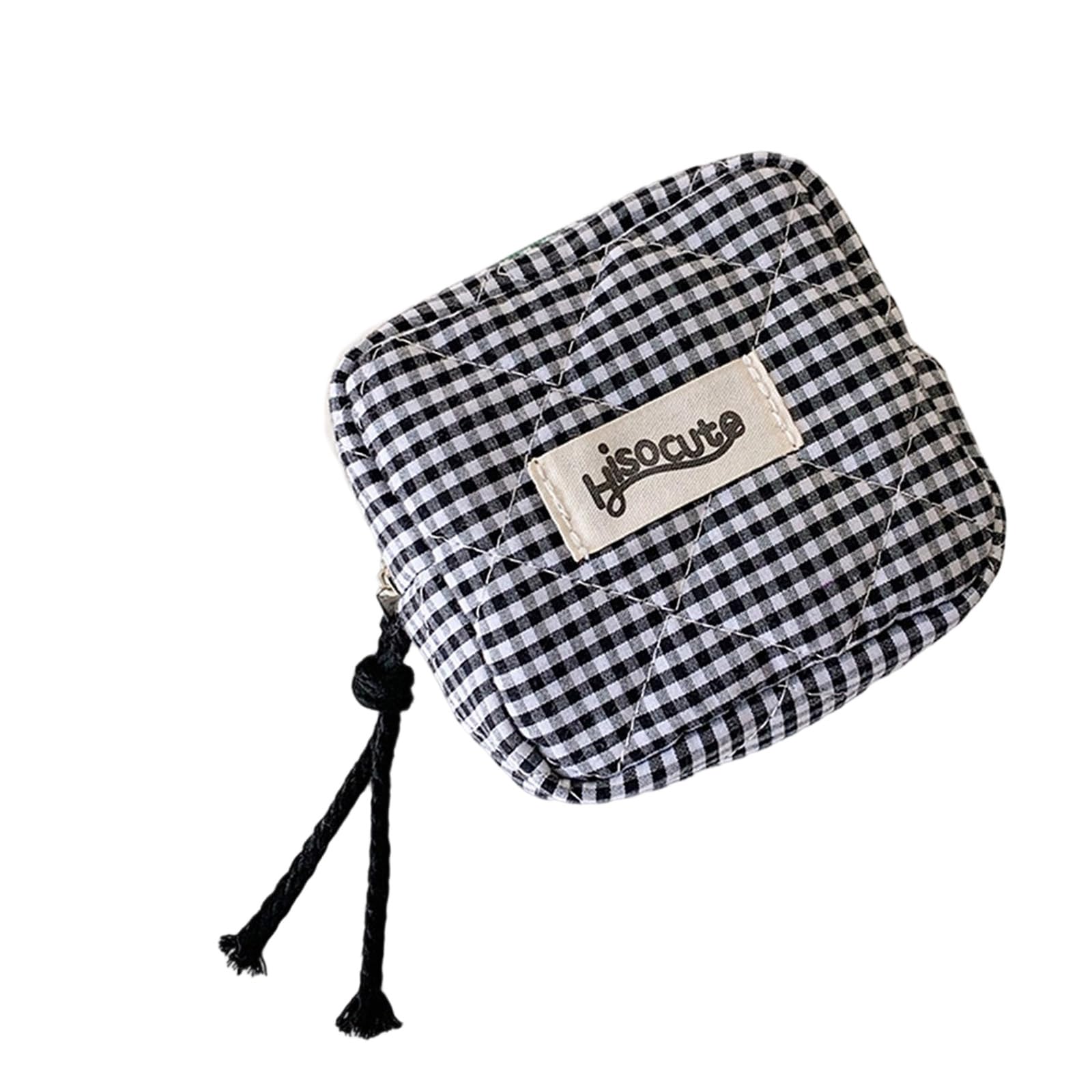 Maxtonser Preppy Zipper Cosmetic Pouches Purse,Travel Coin Pouches Change Purse Sanitary Napkin Storage Bag Makeup Bag for Purse