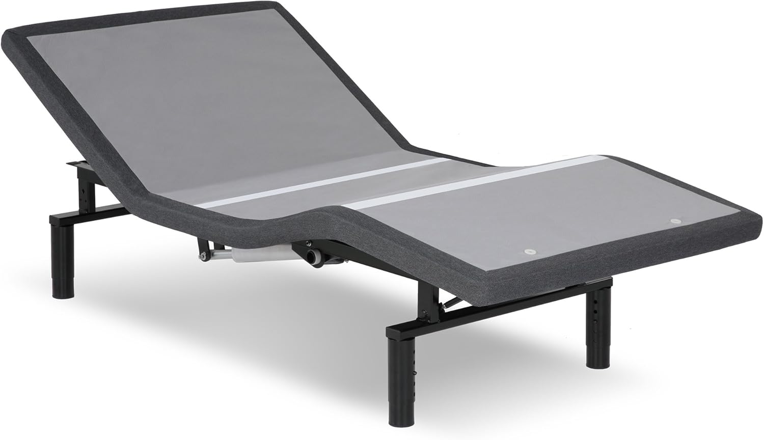 Leggett & Platt Falcon 2.0+ Low-Profile Adjustable Bed Base with Under-Bed Lighting, Charcoal Gray, Twin XL