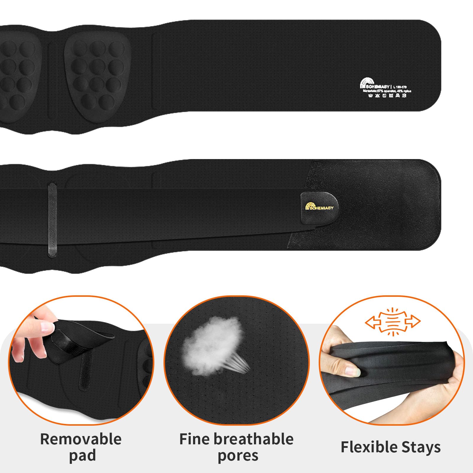 Schlank Lendenwirbelstütze Gürtel für Herren Damen, Einstellbar Beckengurt für Bandscheibenvorfall, Ischias, Si-Gelenk-Atmungsaktives Mesh-Atmungsaktiv, Massagefunktion, Ganzen Tag Tragen,XL