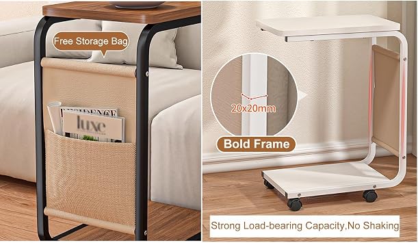 Printer Rack, Storage Bag Included, PC Stand, Printer Stand, With Casters, Shredder Cart, Copier Stand, Printer Stand, Fax Skirts Black