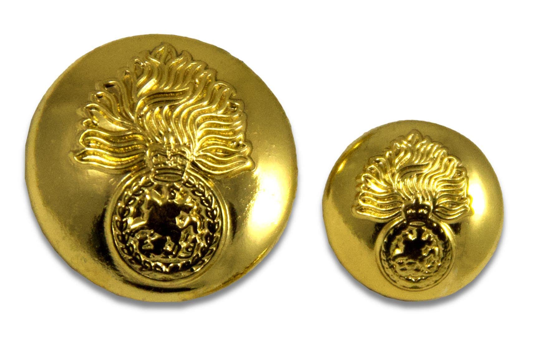 The Regimental Shop Men's Gold Royal Regit Of Fusiliers Blazer Button Large - 22Mm (35-Ligne)