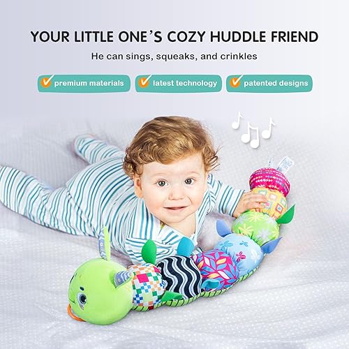Miniatura 2 de Infinno Juguetes sensoriales de peluche musicales para bebés para niñas y niños, juguetes de seguridad suaves para recién nacidos de 0 a 3 a 6 a 12