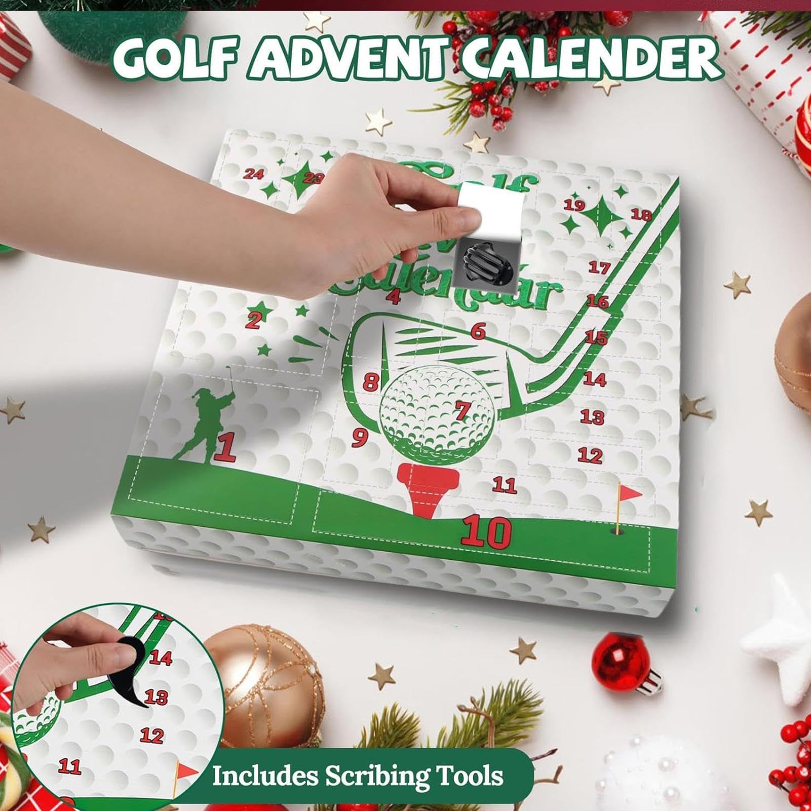 Calendarios De Adviento Para Golfistas 24 Días Navidad Accesorios Para