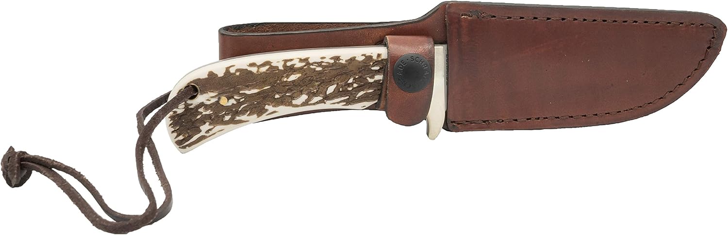 Uncle Henry Staglon 8.5in High Carbon S.S. Full Tang Fixed Blade Knife with a 4.25in Blade and Staglon Handle for Outdoor Survival, Camping and Hunting : Sports & Outdoors