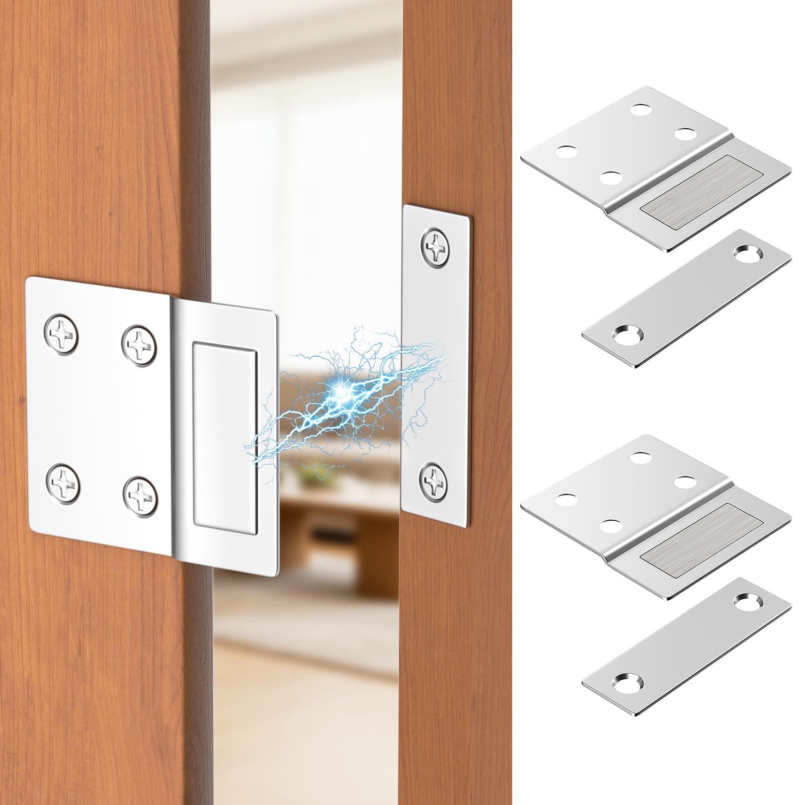 Jiayi Cabinet Door Magnets Closures 2 Pack Ultra Thin Magnetic Door Catch