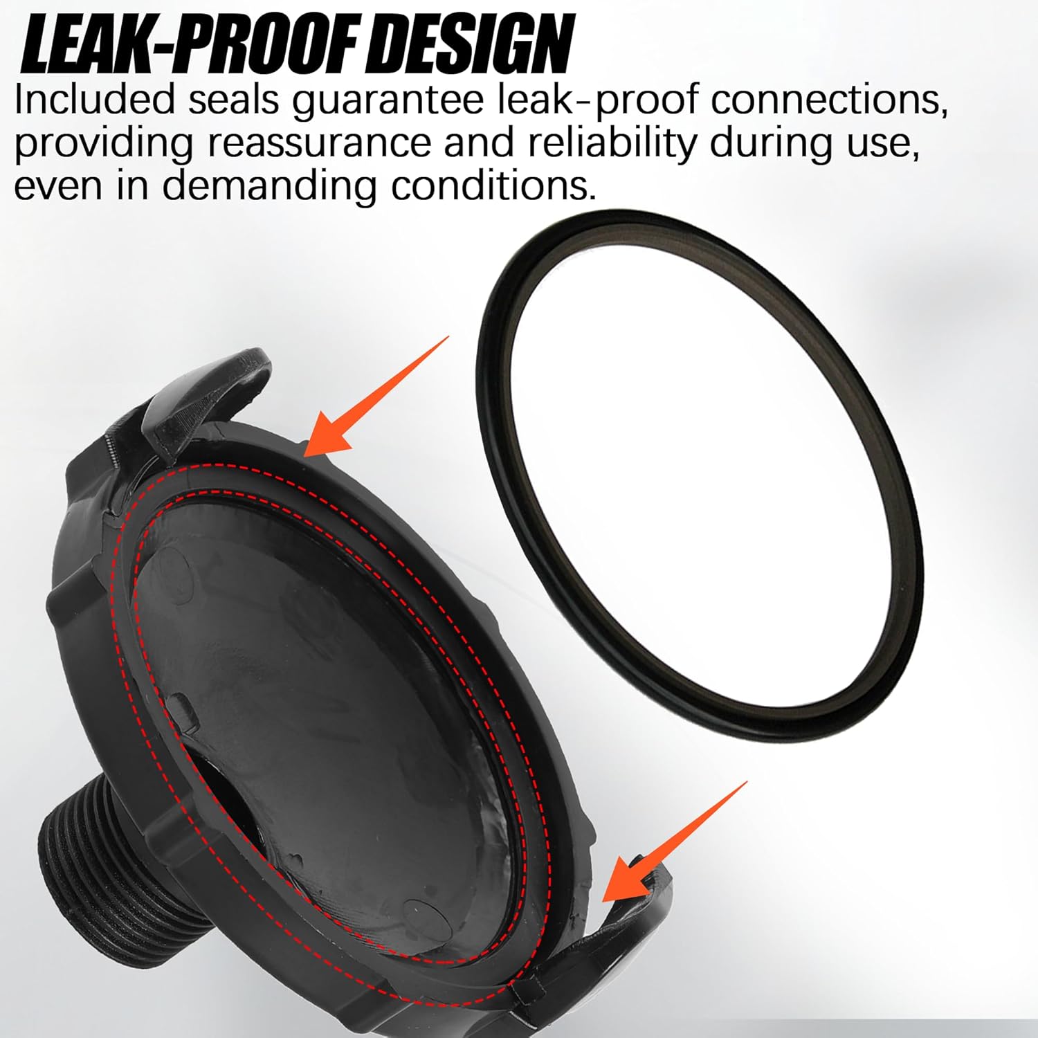 T1020-1 Waste Valve Cap and 10" Extension T1021 Clearview Hose Adapter