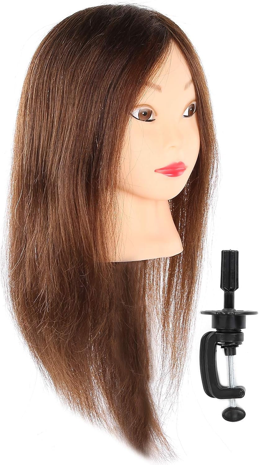 Mannequinkopf Für Die Kosmetikpraxis, Friseur-trainingskopf, Kosmetik-Übungskopf, Kosmetik-haartraining Mit Halterung Für Das Haarstyling-Training.