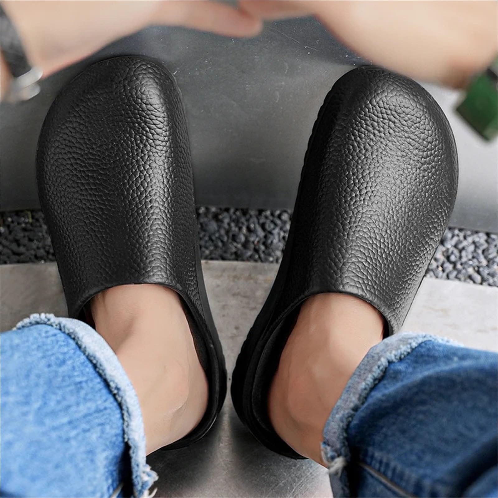 Scarpe da Chef Antiscivolo Scarpe da Chef comode, Leggere e Impermeabili | Chef di gomma da lavoro ospedaliero con funzione impermeabile