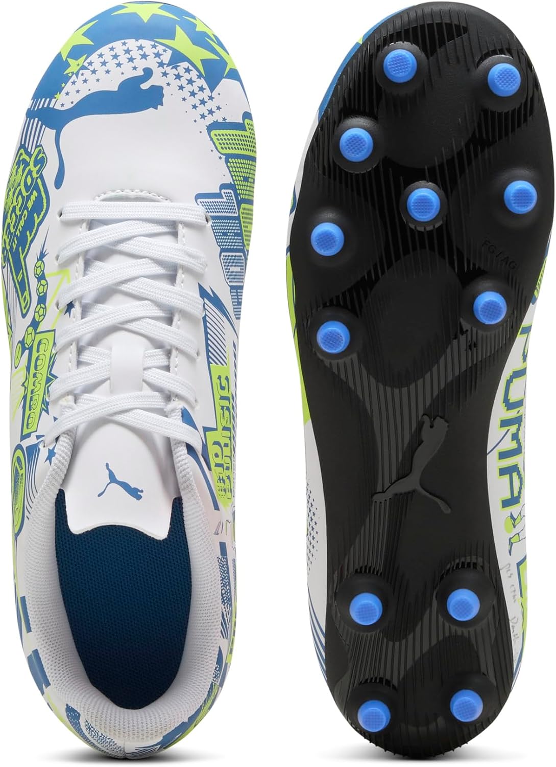 Puma Unisex-Child Christian Pulisic Legacy Ultra Firm, Artificial Ground Soccer Cleats