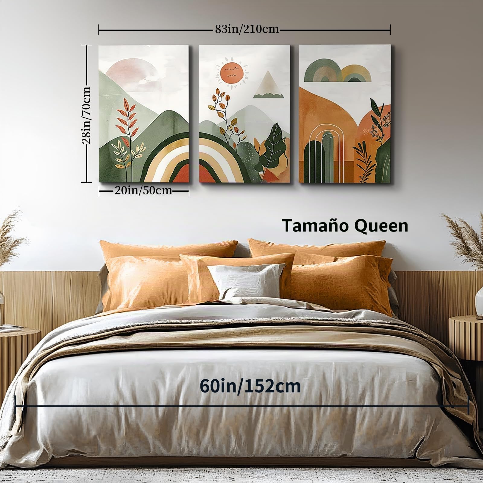 MHARTK66 Artística Spain Cuadros Decoracion Salon Moderno 50x70 cm | impresión hd detallada, fácil de colgar, instalación rápida, utilizable en distintos ambientes, una buena opción de regalo