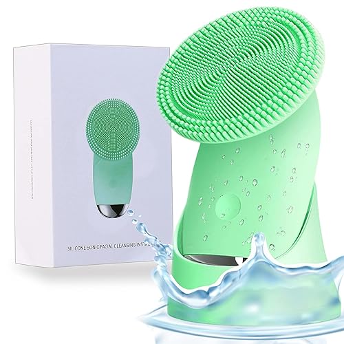 Sonic - Cepillo de limpieza facial de silicona suave para la cara, cepillo exfoliante para la cara, cepillo limpiador facial para mujeres - Limpieza