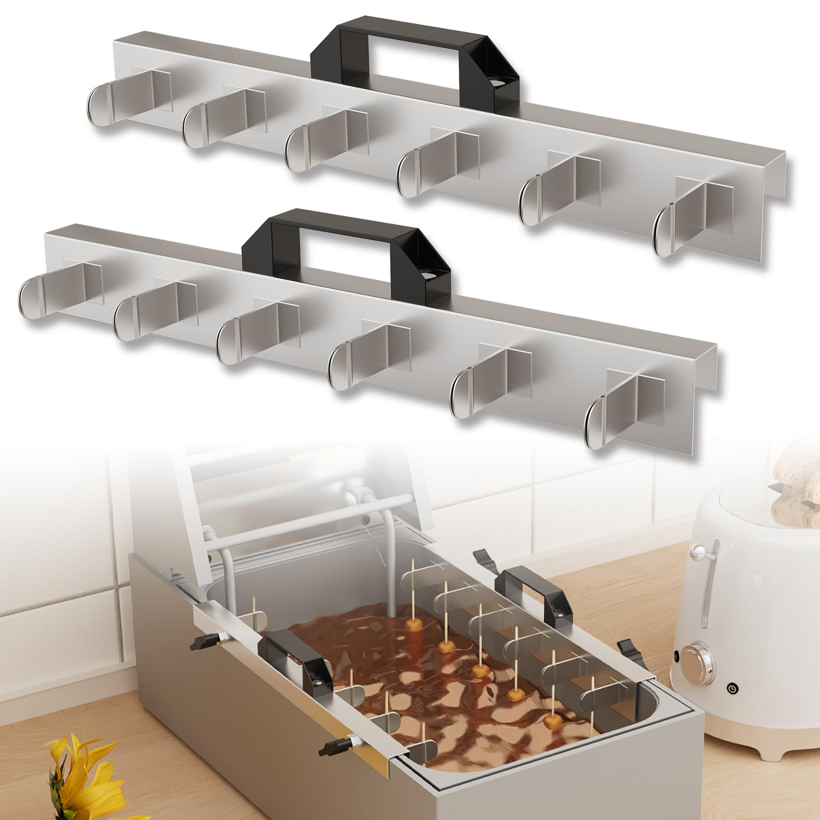 Photo 1 of Corn Dog Clips for Fryer, with Handle, Fit for Most Deep Fryers, 2 Pack