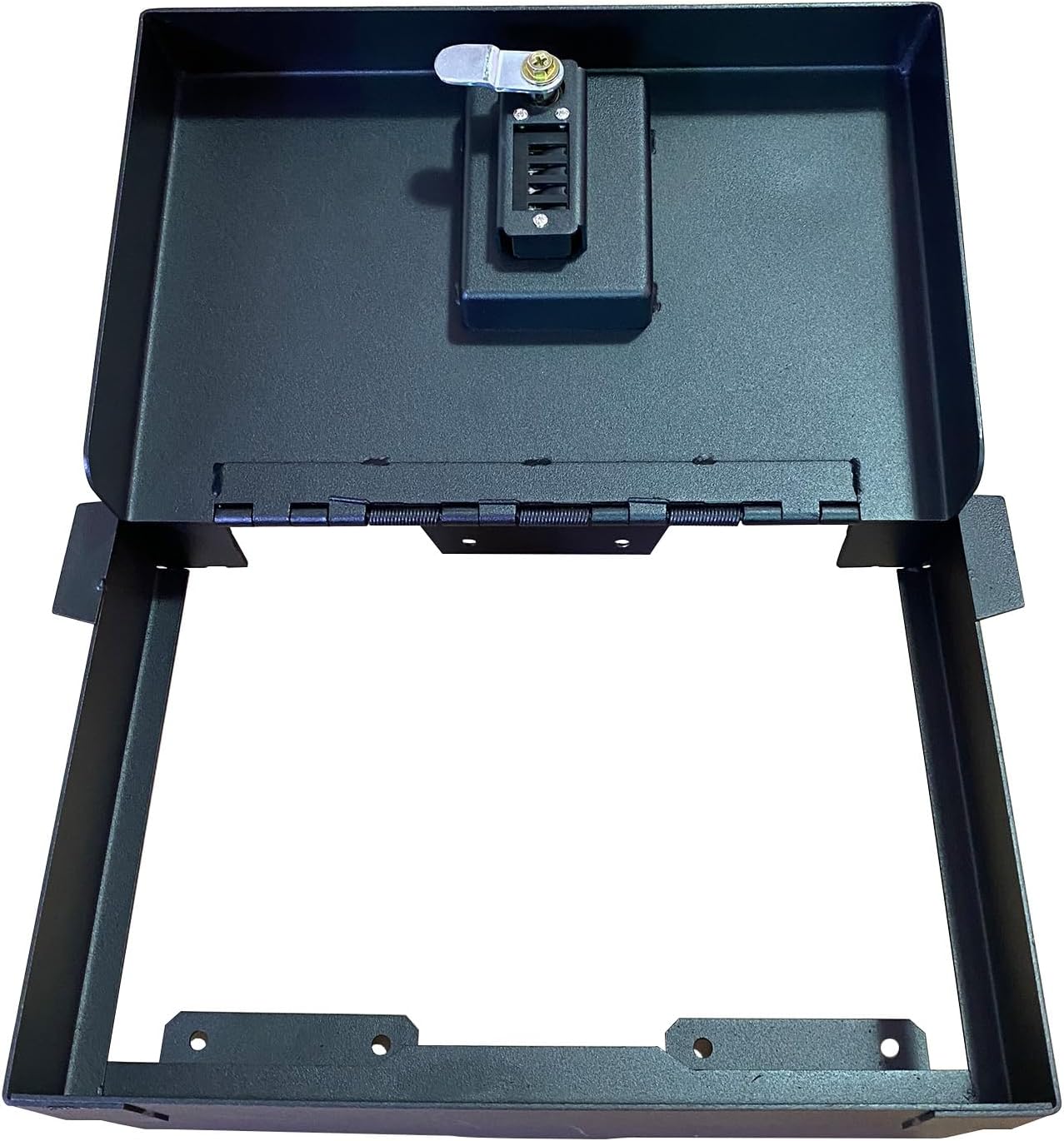 Black Horse Center Console Safe, Black Gun Box Organizer, with 4 Digit Combination Resettable Lock Compatible with 19-25 Ram1500,2500,3500 Ram 1500 -LBRA19