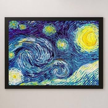No.218木枠付きキャンバスアート　ゴッホ　星月夜　オマージュアート No.218木枠付きキャンバスアート ゴッホ 星月夜 オマージュ
