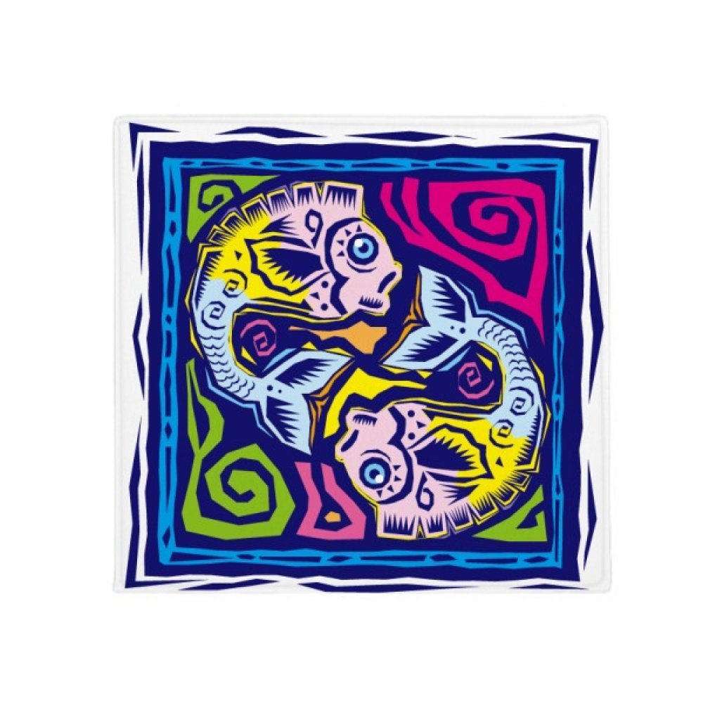 Tapis de sol Poissons pour animal de cuisine 80x80cm