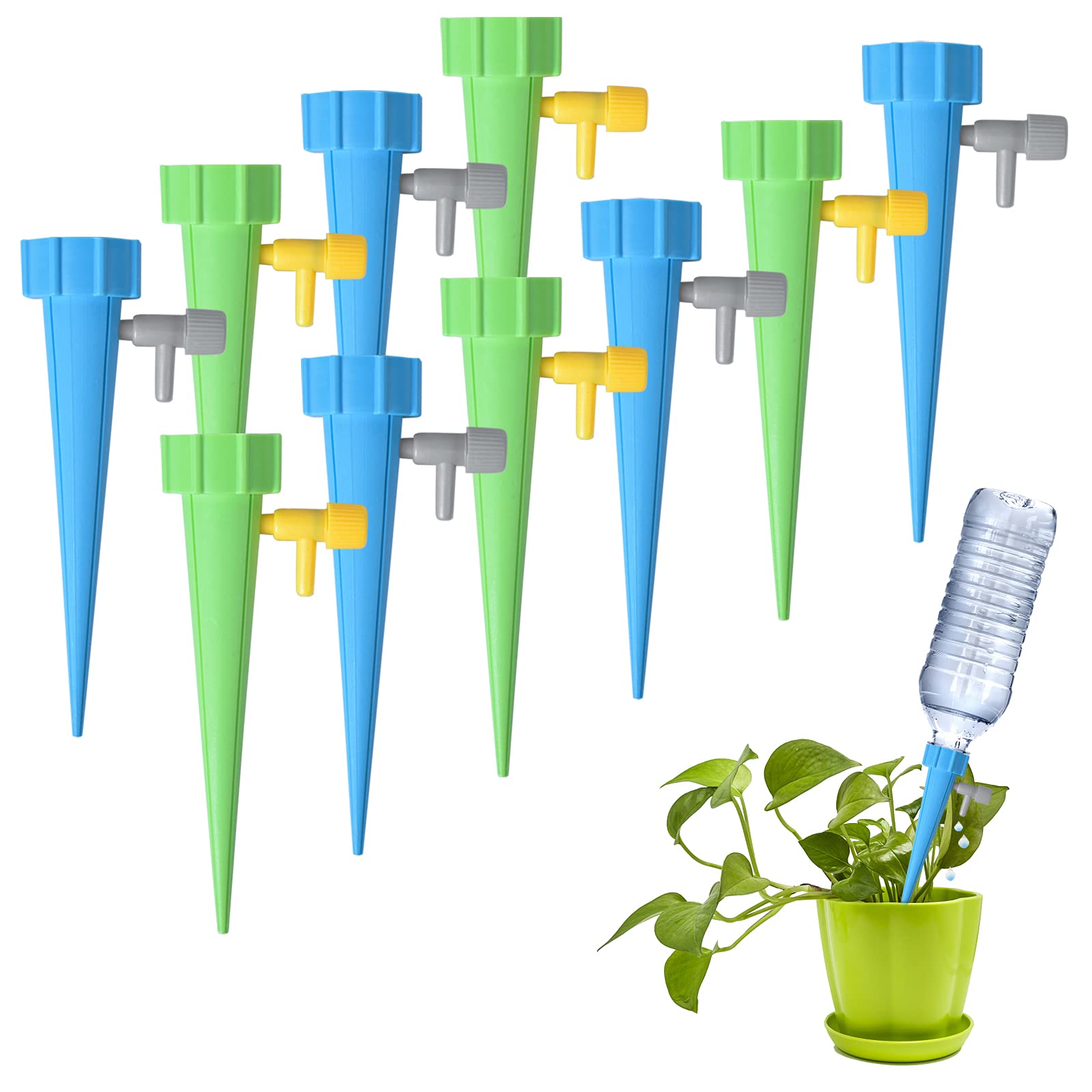 Buy Set of 10 Pack Watering Devices, Adjustable Waterer Self Irrigation Watering Drip, Automatic
