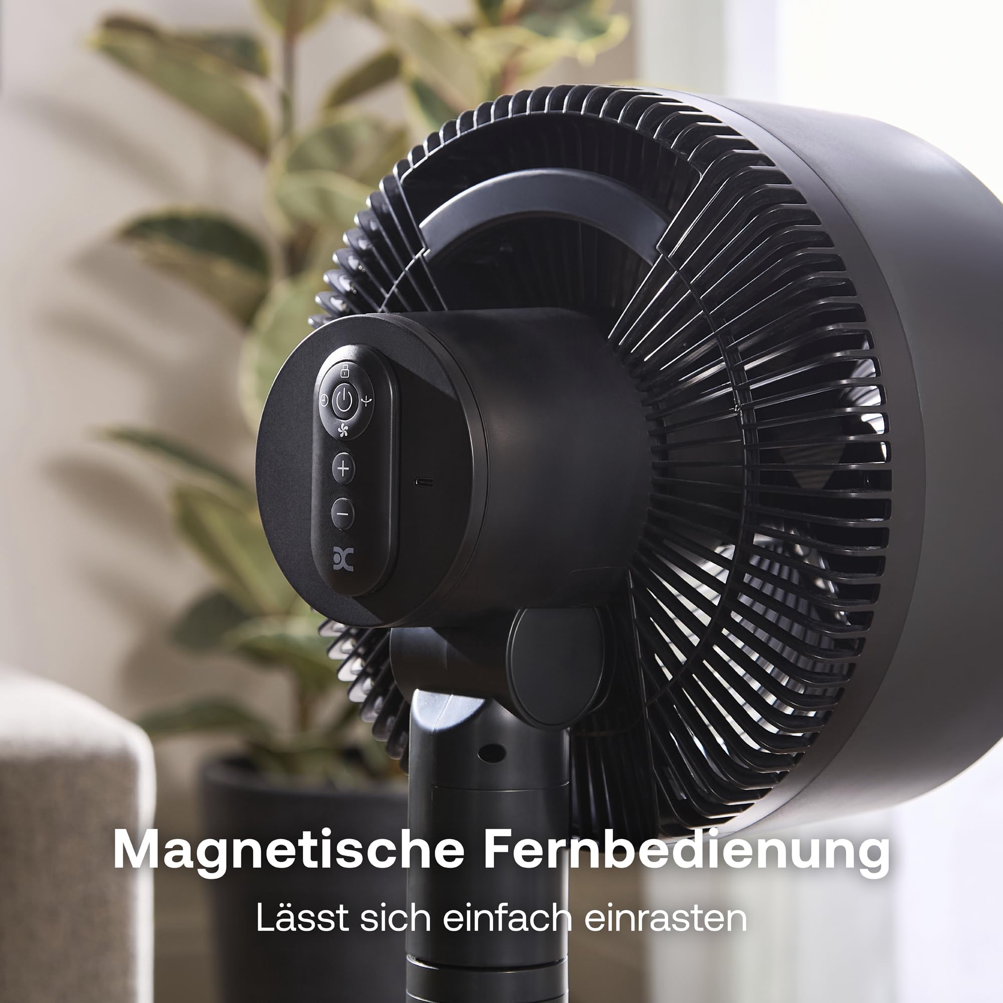 Dimplex DUOCOOL Smart 2-in-1 Akkuventilator Kabellos, Stand- & Tischventilator, 45 Std. Akku, 5 Geschwindigkeiten+Turbo, 20m Reichweite, Leiser Ventilator(36dB), App, Google Home & Alexa, Fernbedienung