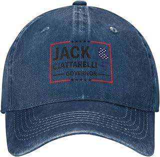 Jack Ciattarelli for New Jersey Governor Golf Hat Jack for Governor Denim Baseball Cap Running Dad Caps