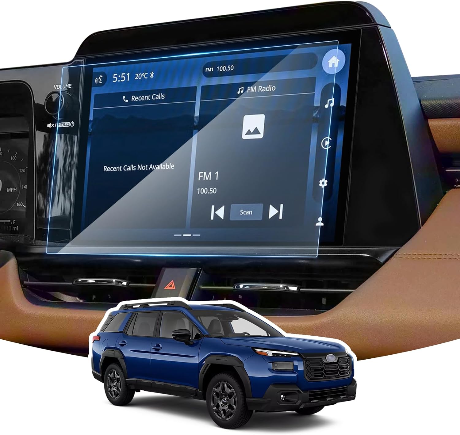 Screen Protector for 2026 Subaru Outback (Premium/Limited/Touring/Wilderness/Limited XT/Touring XT), 12.1-Inch Multimedia Infotainment Touchscreen, 2026 Subaru Outback Accessories