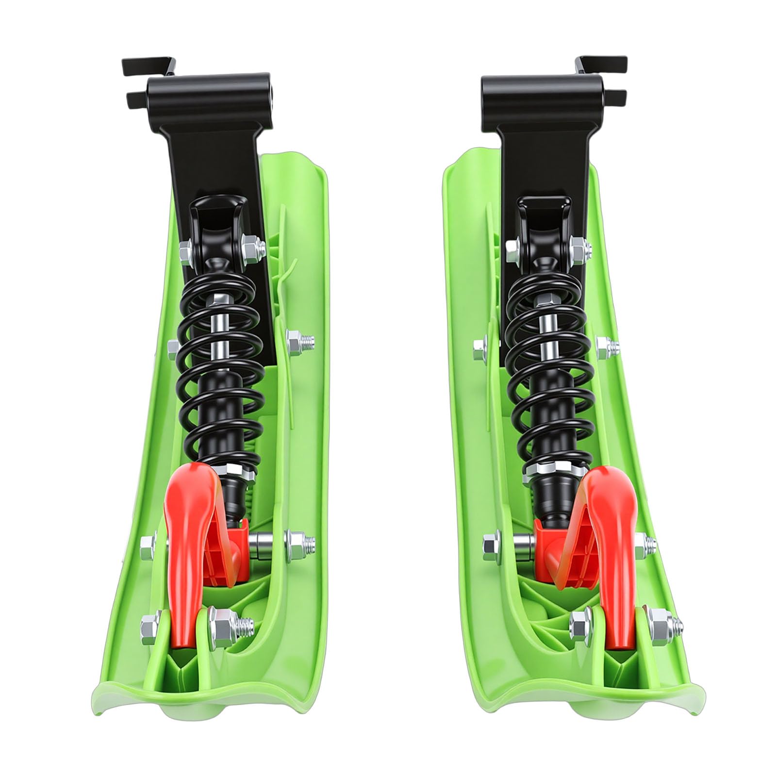 Generic Planche de Luge pour VTT, Planche de Luge à Neige en Métal ABS avec Texture Antidérapante et Conception Avant Stable, Style de Frein à Tambour Résistant aux Chocs pour la Conduite sur Les
