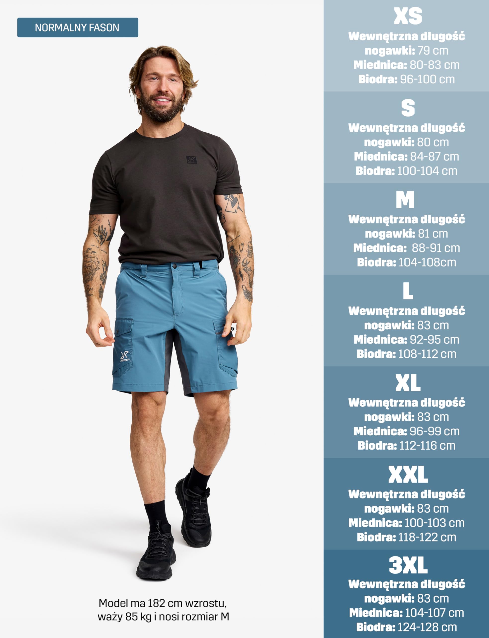 RevolutionRace Rambler Lightweight Pro Shorts Męskie, Lekkie spodnie turystyczne