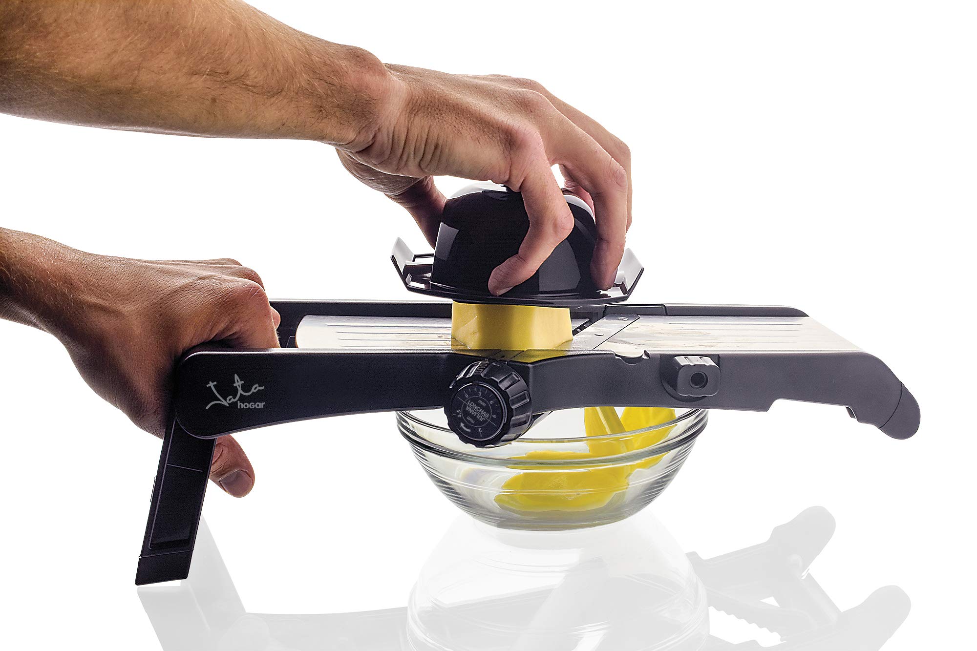 Jata Hogar HMAQ4502 Mandolino Per Affettare Verdure In Plastica - Affettafrutta Professionale Da Cucina - 3