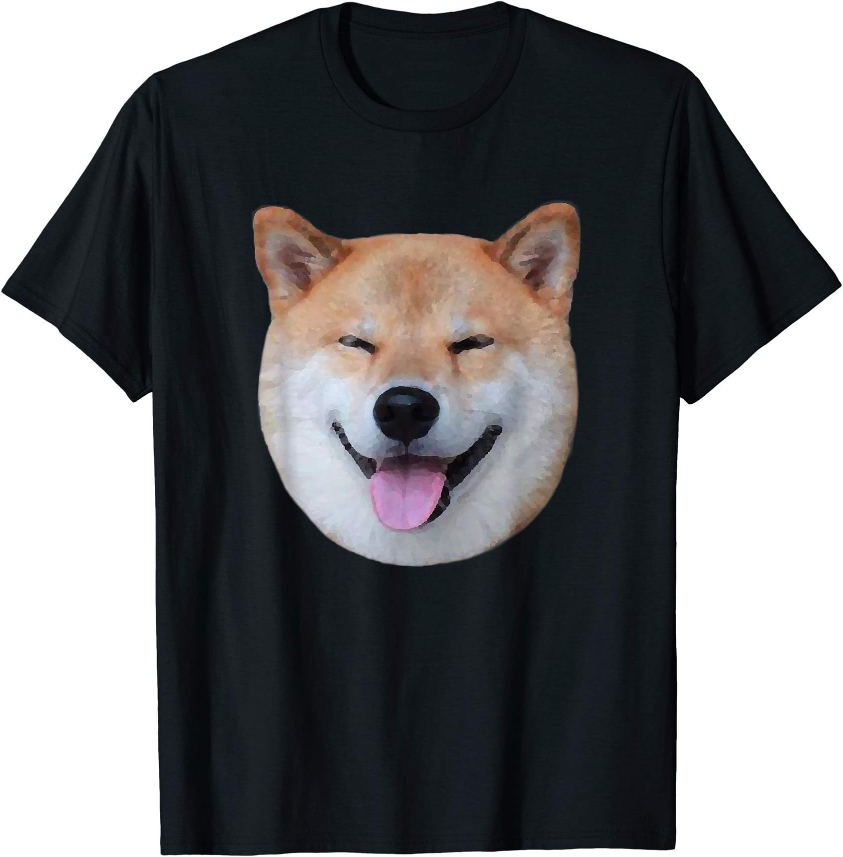 Cute Smiling Shiba Inu Dog ShirtHappy Shiba Inu Shirt Doge Meme Smile Furry Dog T Shirt Pink Men Women Girls Kids T-ShirtOEKO-TEX STANDARD 100